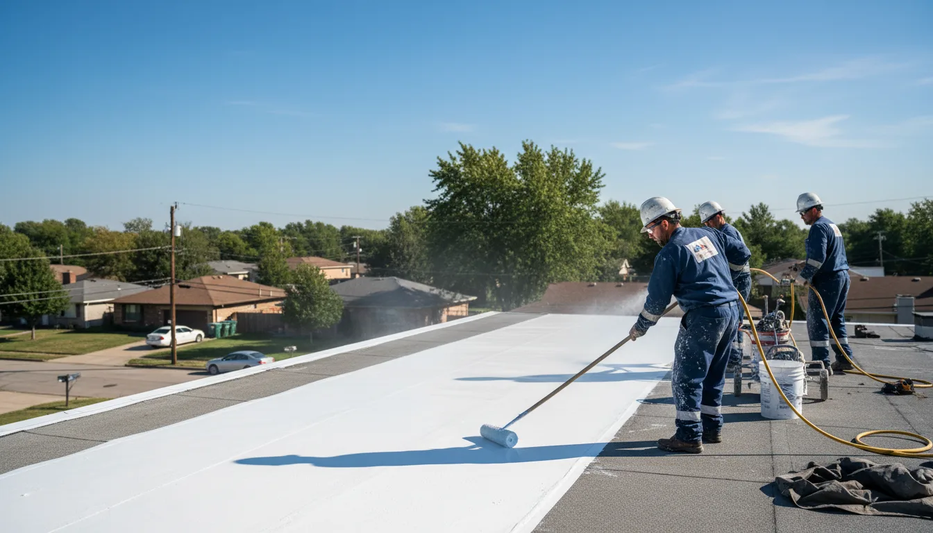 Commercial roof coating in Bosque Farms, NM near me